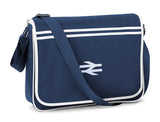 Retro Messenger Bag embroidered with BR British Rail Double Arrows