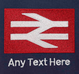 British Rail BR Double Arrows (Red/White Logo) Fleece
