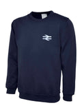 British Rail BR Double Arrows (WHITE) Sweat Shirt