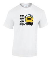 I Like Trains More Than I Like Most People - Class 40 Printed T-Shirt