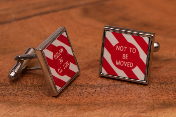 BR Not To Be Moved Board Cufflinks with gift box