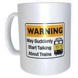 Cranks - Warning May Suddenly Start Talking About Trains Mug - Class 20/26/37/40/42/45/47/50/52/55