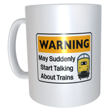 Cranks - Warning May Suddenly Start Talking About Trains Mug - Class 20/26/37/40/42/45/47/50/52/55