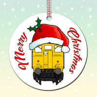 Diesel Loco Cab Front Christmas Decoration - Various Classes