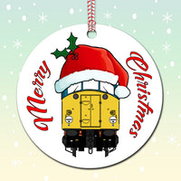 Diesel Loco Cab Front Christmas Decoration - Various Classes