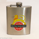 7oz Hip Flask - BR Lion and Wheel