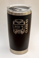Reusable Stainless Cup - Engraved with Loco Front Line Drawing