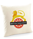 Canvas Cushion Cover - British Railways Lion & Wheel