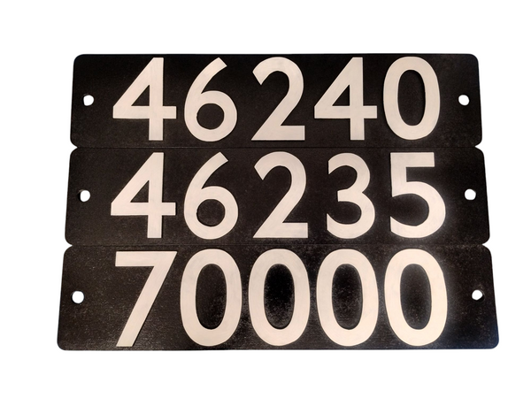 Smokebox Number Plates