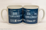 BR Blue line drawing mugs - Various Classes available