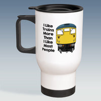 Travel Mug - I Like Trains more than Most People - Diesel Classes