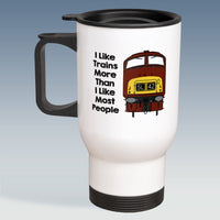 Travel Mug - I Like Trains more than Most People - Diesel Classes