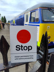 STOP - Obtain permission from wife Aluminium Sign