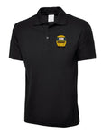 Diesel Loco front Polo Shirt - Class 43 HST (BR Blue)