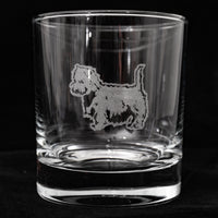 Engraved Whiskey Glass - West Highland 'Scottie' Logo