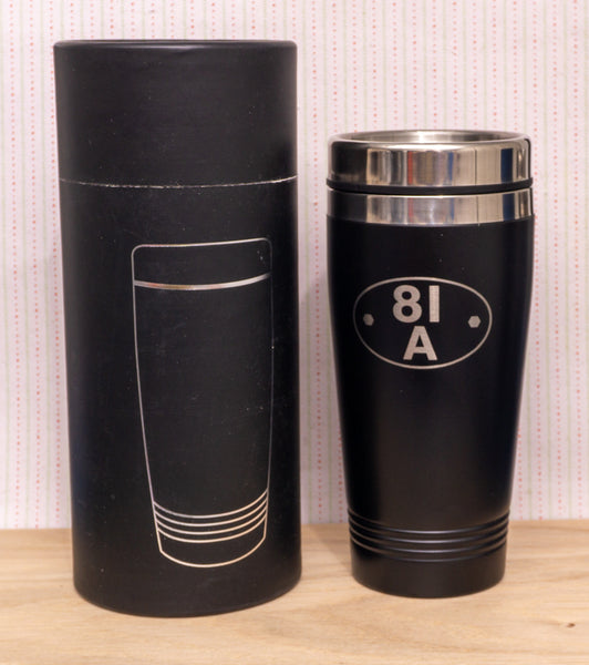 Reusable Stainless Cup - Engraved with any Steam Shed Plate