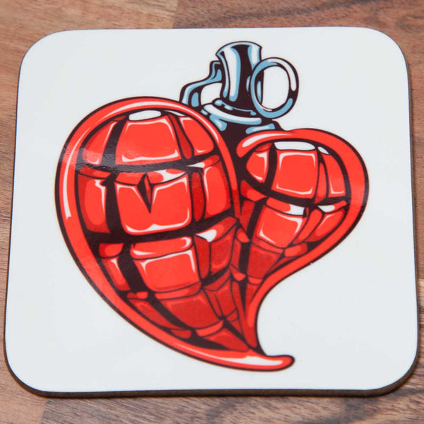 Heart Grenade - Coaster