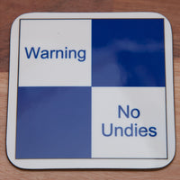 Cranks - Warning - No Undies - Mug/Coaster set (Also available individually)