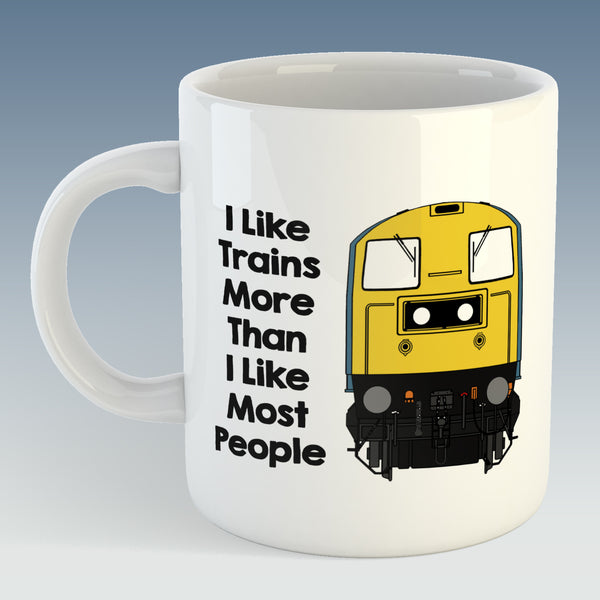 I like trains more than I like most people Mug / Coaster - Class 20