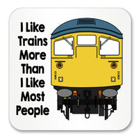 I like trains more than I like most people Mug / Coaster - Class 26