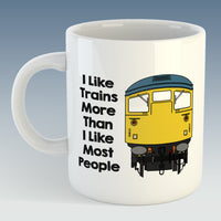 I like trains more than I like most people Mug / Coaster - Class 26