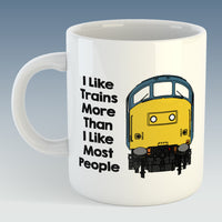 I like trains more than I like most people Mug / Coaster - Class 37