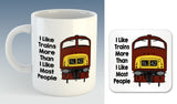 I like trains more than I like most people Mug / Coaster - Class 42