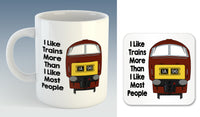 I like trains more than I like most people Mug / Coaster - Class 52