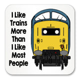I like trains more than I like most people Mug / Coaster - Class 55