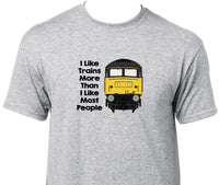 I Like Trains More Than I Like Most People - Class 47 Printed T-Shirt