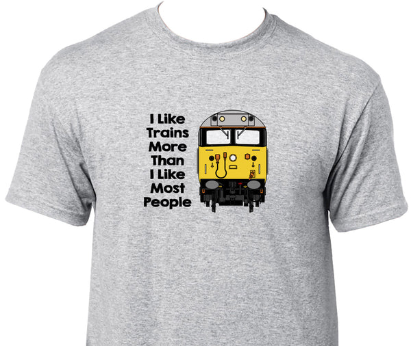 I Like Trains More Than I Like Most People - Class 50 Printed T-Shirt