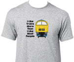 I Like Trains More Than I Like Most People - Class 52 (Blue) Printed T-Shirt