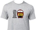 I Like Trains More Than I Like Most People - Class 52 (Maroon) Printed T-Shirt