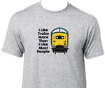 I Like Trains More Than I Like Most People - Class 55 Printed T-Shirt