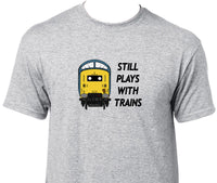 Still Plays With Trains - Class 55 Printed T-Shirt