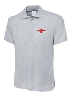 British Railway BR Double Arrows (RED) Polo Shirt