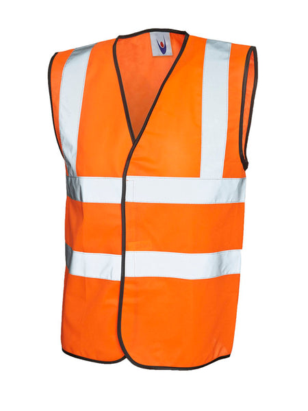 Hi Viz Safety Waistcoat (Can be personalised) Conforms to Railway Spec RIS 3279-TOM