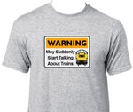 Warning May Suddenly Start Talking About Trains - Class 40 Printed T-Shirt