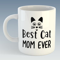 Best Cat Mom Ever Mug (Also Available with Coaster)