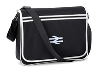 Retro Messenger Bag embroidered with BR British Rail Double Arrows