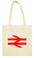 Cotton Shopping Tote Bag - British Rail Double Arrows
