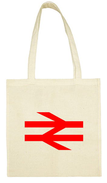 Cotton Shopping Tote Bag - British Rail Double Arrows