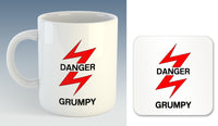 Danger Grumpy or Grouchy Mug - Also Available with Coaster