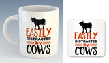 Easily Distracted By Cows Mug (Also Available with Coaster)