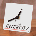 Intercity Rail Sign - Small desk clock