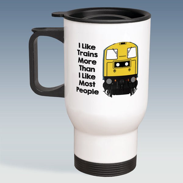 Travel Mug - I Like Trains more than Most People - Class 20