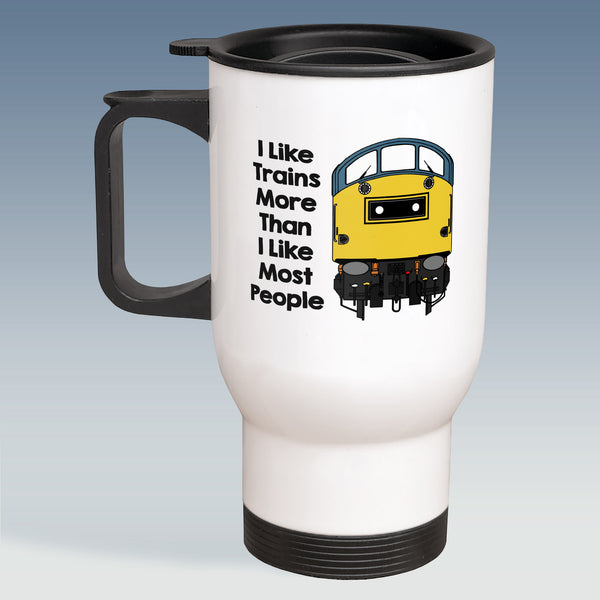 Travel Mug - I Like Trains more than Most People - Class 40