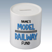 Personalised Model Railway Fund Money Box