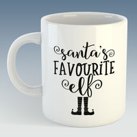 Santa's Favourite Elf Christmas Mug