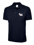 West Highland Terrier 'Scottie Dog' BR Logo British Rail Polo Shirt